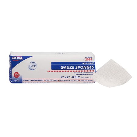 Picture of Gauze Sponge Dukal™ Cotton 8-Ply 2 X 2 Inch Square NonSterile2085