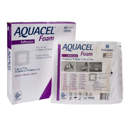 Picture of Silicone Foam Dressing Aquacel® 7 X 7 Inch Square Silicone Adhesive with Border Sterile420621