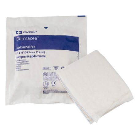 Picture of Abdominal Pad Dermacea™ Nonwoven Fluff 8 X 10 Inch Rectangle NonSterile6198D