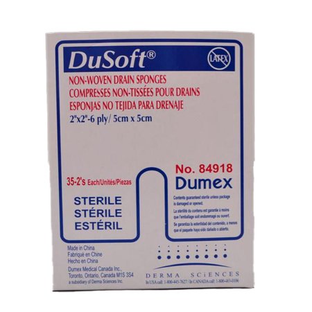 Picture of Split Sponge DuSoft® Polyester / Rayon 2 X 2 Inch Sterile84918