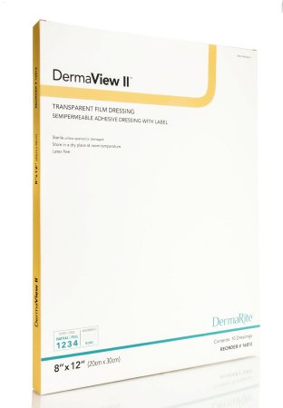 Picture of Transparent Film Dressing DermaView II™ Rectangle 8 X 12 Inch Frame Style Delivery With Label Sterile16812