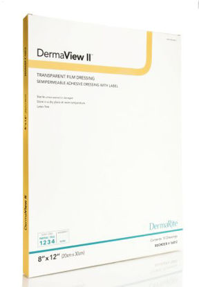 Picture of Transparent Film Dressing DermaView II™ Rectangle 8 X 12 Inch Frame Style Delivery With Label Sterile16812