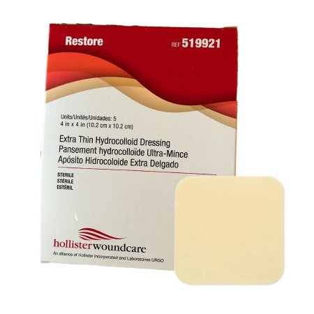 Picture of Hydrocolloid Dressing Restore™ Extra Thin 4 X 4 Inch Square Sterile519921