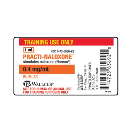 Picture of Training Medication Peel-N-Stick Labels Practice-Naloxone™9903NAR