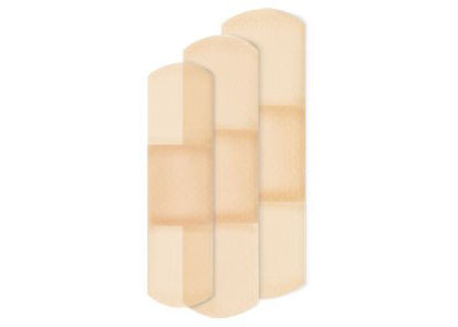 Picture of Adhesive Strip American® White Cross Assorted Sizes Plastic Assorted Shapes Sheer Sterile1260033