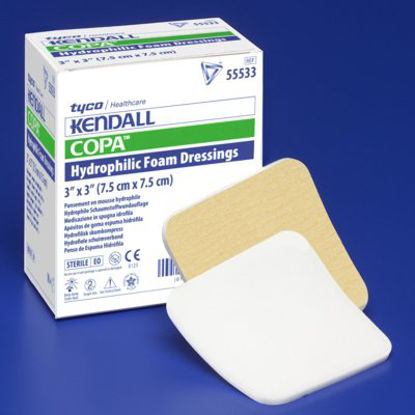Picture of Foam Dressing Kendall™ Foam Plus 4 X 4 Inch Square Non-Adhesive without Border Sterile55544P