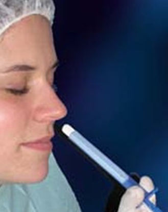 Picture of Nasal Packing with Applicator Rhino Rocket® Slimline PVA Expandacell® Foam Non-impregnated Medium 1 X 2 X 5 cm 8 Count SterileSO500-08AS