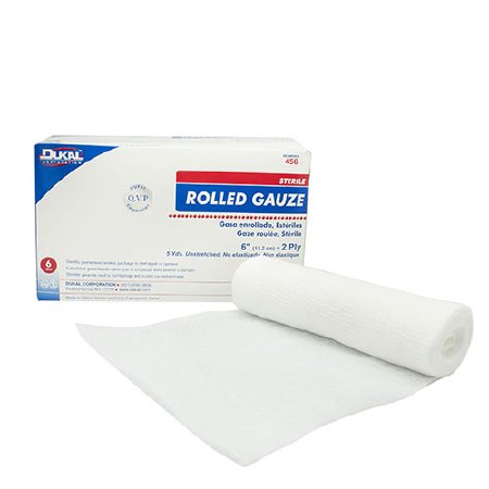 Picture of Fluff Bandage Roll Dukal™ Cotton 2-Ply 6 Inch X 5 Yard Roll Shape Sterile456