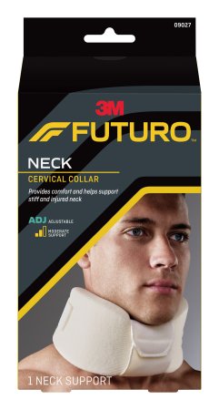 Picture of Cervical Collar 3M™ Futuro™ Moderate Support Adult One Size Fits Most One-Piece / Chin Strap Adjustable Height Adjustable Neck Circumference09027ENR