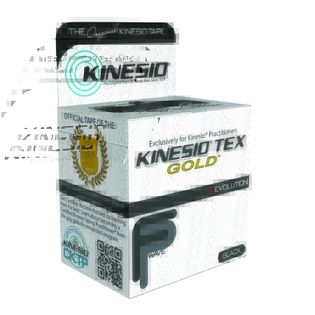 Picture of Kinesiology Tape Kinesio® Tex Gold™ FP Water Resistant Cotton 2 Inch X 5-1/2 Yard Black NonSterile24-4873