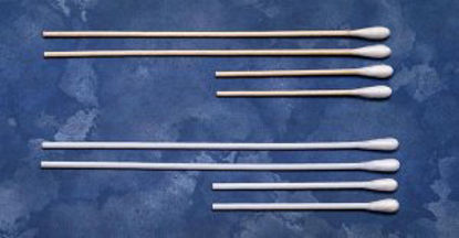 Picture of Swabstick Cotton Tip Wood Shaft 6 Inch Sterile 2 per PackC15053-006
