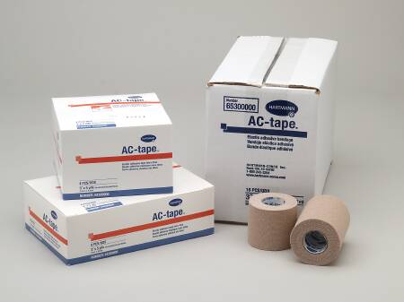 Picture of Athletic Tape AC-tape® Mid-Strength Adhesive Cotton 1 Inch X 5 Yard Tan NonSterile64100000