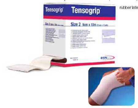 Picture of Elastic Tubular Support Bandage Tensogrip® 4-1/2 Inch X 11 Yard Large Thigh Standard Compression Pull On Beige Size G NonSterile7585FL