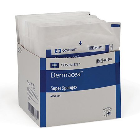 Picture of USP Type VII Gauze Sponge Dermacea™ Woven Gauze 12-Ply 6 X 6-3/4 Inch Rectangle Sterile441201