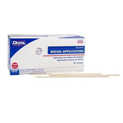 Picture of Applicator Stick Dukal™ Without Tip Wood Shaft 6 Inch NonSterile 1000 per Pack9000