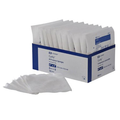 Picture of Nonwoven Sponge Curity™ Polyester / Rayon 4-Ply 4 X 4 Inch Square Sterile8045