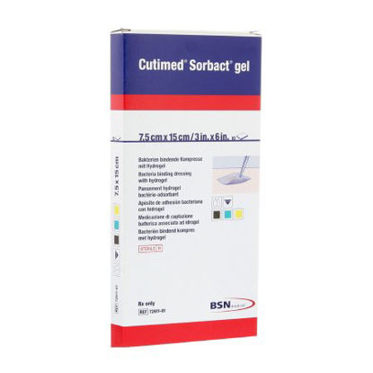 Picture of Hydrogel Dressing Cutimed® Sorbact® 3 X 6 Inch Rectangle Sterile7261113