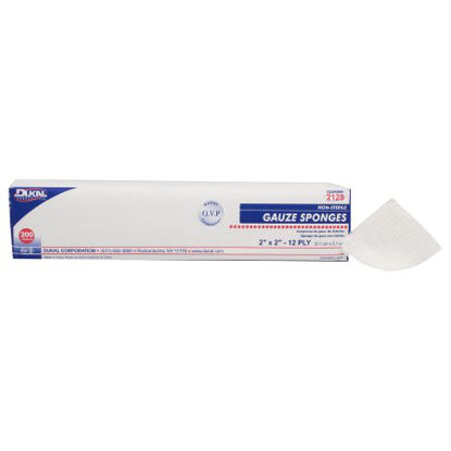 Picture of Gauze Sponge Dukal™ Cotton 12-Ply 2 X 2 Inch Square NonSterile2128
