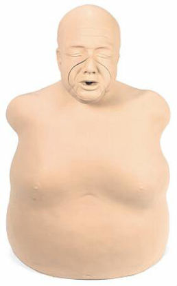 Picture of Manikin Life/Form® Fat Old Fred Male Adult Three Mouth/Nose Pieces, Three Disposable Lung/Airway Systems, and a Convenient Carrying BagLF03750