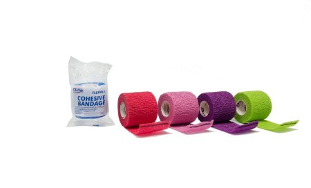 Picture of Cohesive Bandage Dukal™ 2 Inch X 5 Yard Standard Compression Self-adherent Closure Assorted Colors NonSterile8025AS