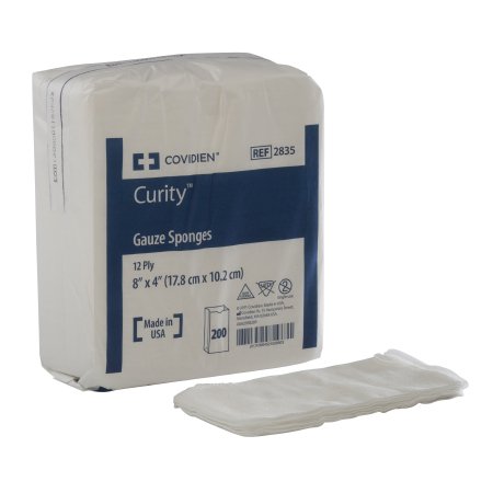 Picture of USP Type VII Gauze Sponge Curity™ Cotton 12-Ply 4 X 8 Inch Rectangle NonSterile2835-