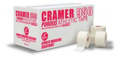 Picture of Athletic Tape Cramer® 950 Porous Cotton / Zinc Oxide 2 Inch X 15 Yard White NonSterile282102