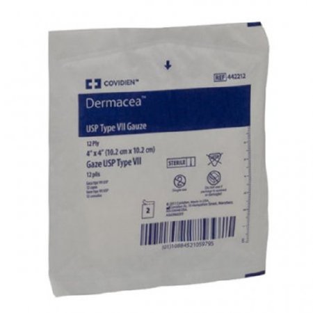 Picture of USP Type VII Gauze Sponge Dermacea™ Cotton 12-Ply 4 X 4 Inch Square Sterile442212