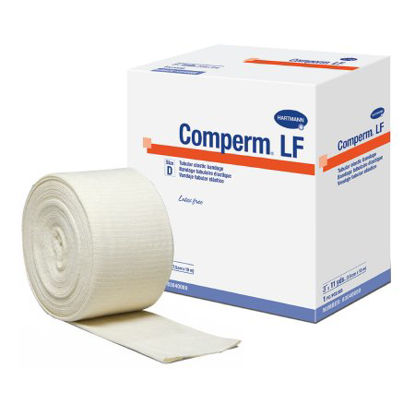 Picture of Elastic Tubular Support Bandage Comperm® 3 Inch X 11 Yard Standard Compression Pull On Natural Size D NonSterile83040000