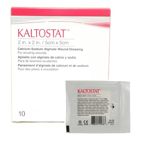 Picture of Calcium Alginate Dressing Kaltostat® 2 X 2 Inch Square Calcium Alginate Sterile168210
