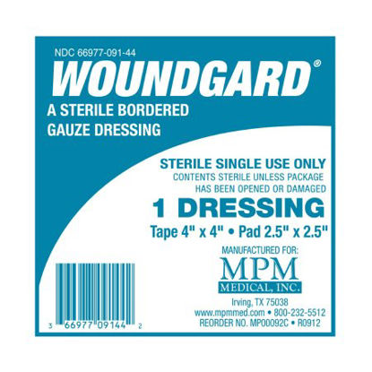 Picture of Adhesive Dressing WoundGard® 4 X 4 Inch Gauze Square White SterileMP00092C