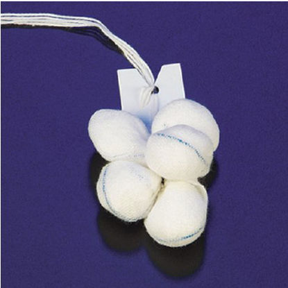 Picture of Surgical Tonsil Sponge Cotton / Gauze 5 Count Pack Sterile32-139