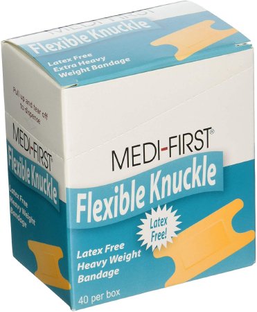 Picture of Adhesive Strip Medi-First® 3-/4 X 4-1/2 X 5 Inch Fabric Knuckle Tan Sterile61678