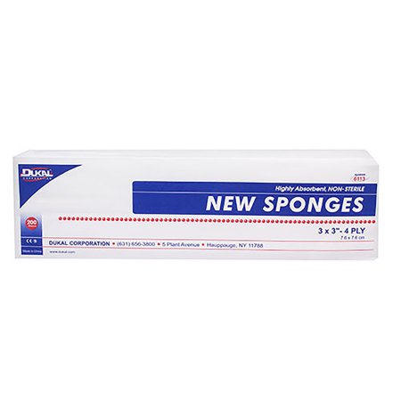 Picture of Nonwoven Sponge Dukal™ Polyester / Rayon 4-Ply 3 X 3 Inch Square NonSterile6113