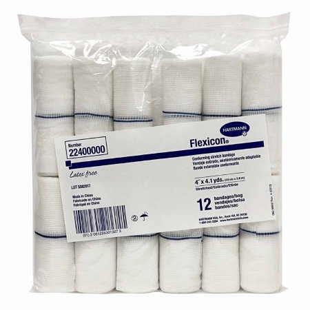Picture of Conforming Bandage Flexicon® Polyester 1-Ply 4 Inch X 4-1/10 Yard Roll Shape NonSterile22400000