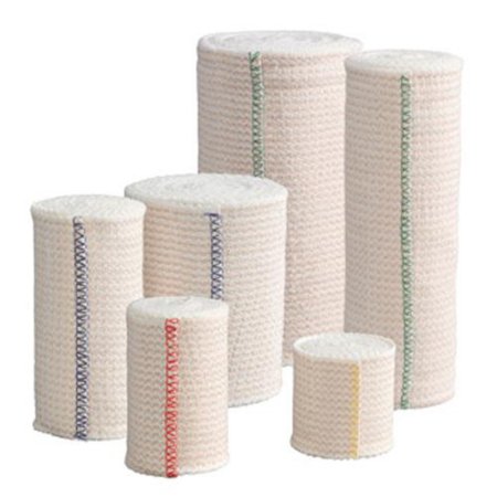 Picture of Elastic Bandage Cardinal Health™ 4 Inch X 5-4/5 Yard Standard Compression Double Hook and Loop Closure White Sterile23593-14LF