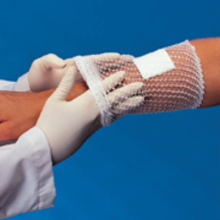 Picture of Elastic Net Retainer Dressing Surgilast® Tubular Elastic 10 Yard Size 5 White Small Head / Shoulder / Thigh NonSterileGL722