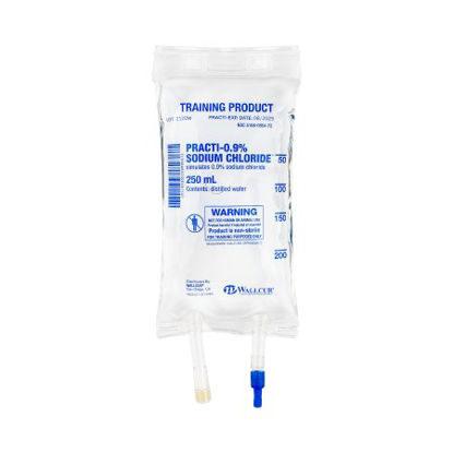 Picture of Clinical Training Medication Practi-0.9% Sodium Chloride™ 250 mL I.V. Bag Distilled Water Liquid212DW