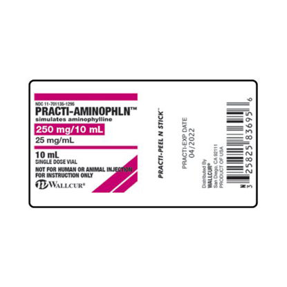 Picture of Training Medication Peel-N-Stick Labels Practi-Aminophln™9929AMP