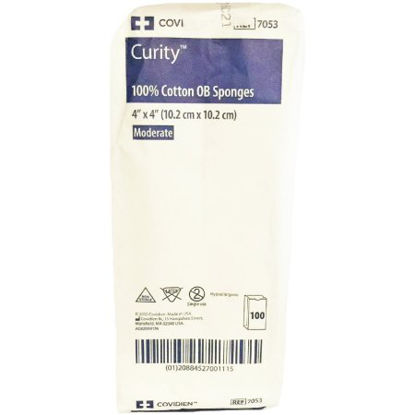 Picture of OB Sponge Curity™ Cotton 2-Ply 4 X 4 Inch Square NonSterile7053
