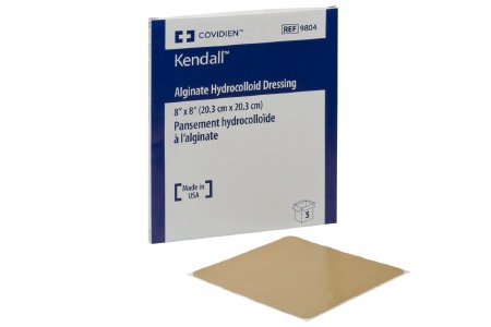 Picture of Hydrocolloid Dressing with Alginate Kendall™ 4 X 4 Inch Square Sterile9801-