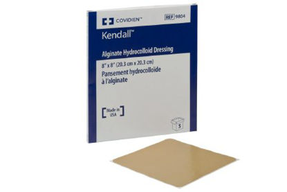 Picture of Hydrocolloid Dressing with Alginate Kendall™ 4 X 4 Inch Square Sterile9801-