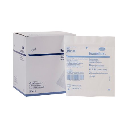 Picture of Gauze Sponge Econolux® Cotton 8-Ply 4 X 4 Inch Square Sterile416104