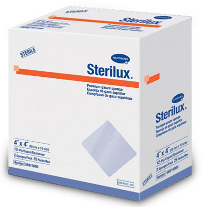 Picture of Gauze Sponge Sterilux® Cotton 12-Ply 4 X 4 Inch Square Sterile56910000