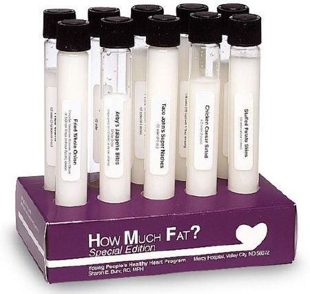 Picture of TEST TUBE DISPLAY, MEASURES FAT IN GRAMSWA21269