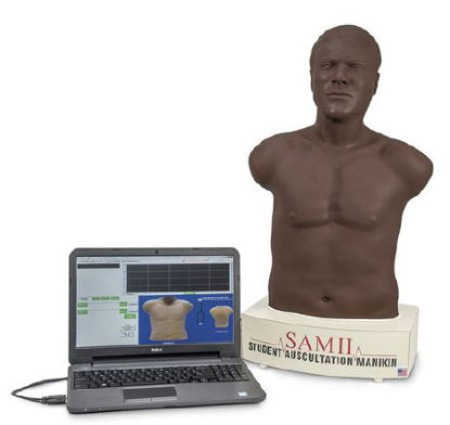 Picture of The Student Auscultation Manikin Dark Sam II MaleNZ10072