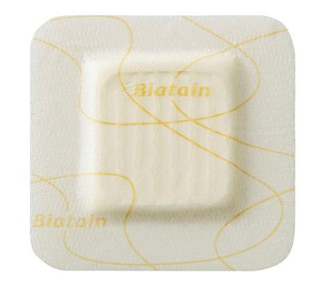 Picture of Thin Silicone Foam Dressing Biatain® Silicone Lite 4 X 4 Inch Square Silicone Adhesive with Border Sterile33445