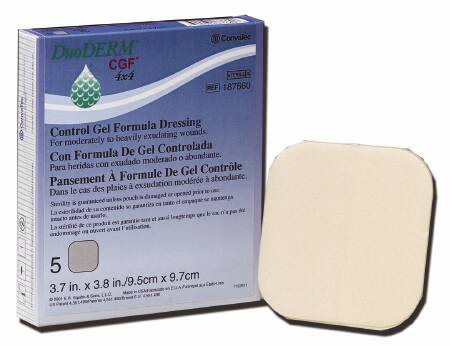 Picture of Hydrocolloid Dressing DuoDERM® CGF® 6 X 6 Inch Square Sterile187659