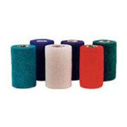 Picture of Cohesive Bandage CoFlex® NL 3 Inch X 5 Yard 12 lbs. Tensile Strength Self-adherent Closure Teal / Blue / White / Purple / Red / Green NonSterile5300RB
