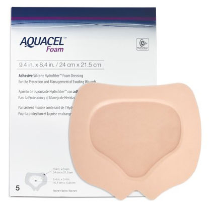 Picture of Silicone Foam Dressing Aquacel® 8 X 9 Inch Sacral Silicone Adhesive with Border Sterile420828