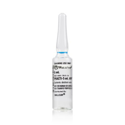 Picture of Clinical Training Medication Practi-5 mL Amp™ 5 mL Ampule Distilled Water Liquid431PA